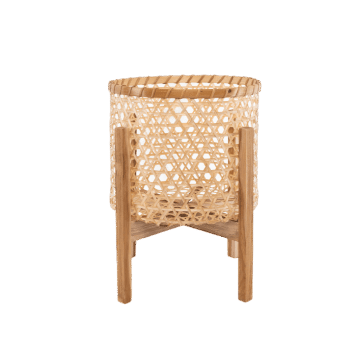 Woven bamboo basket