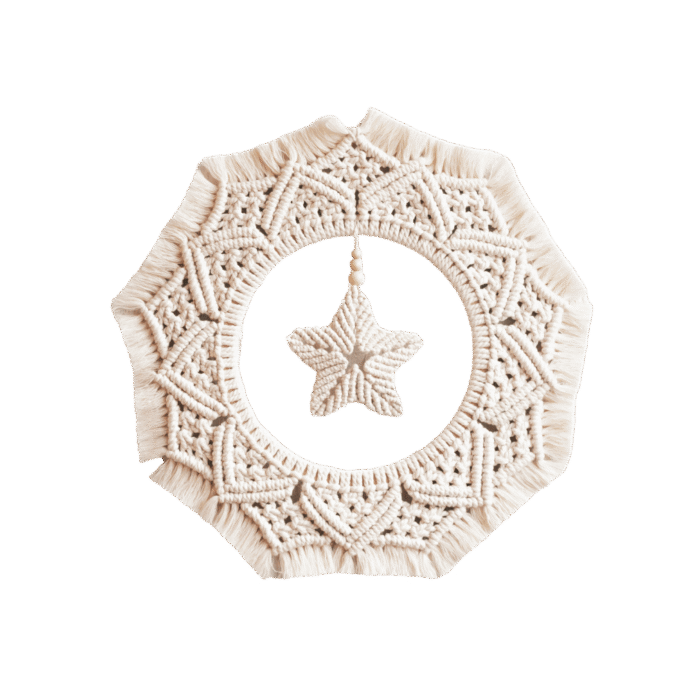 Decorative star-shaped wool