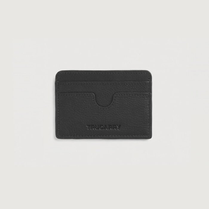 Karl Black Leather Card Holder