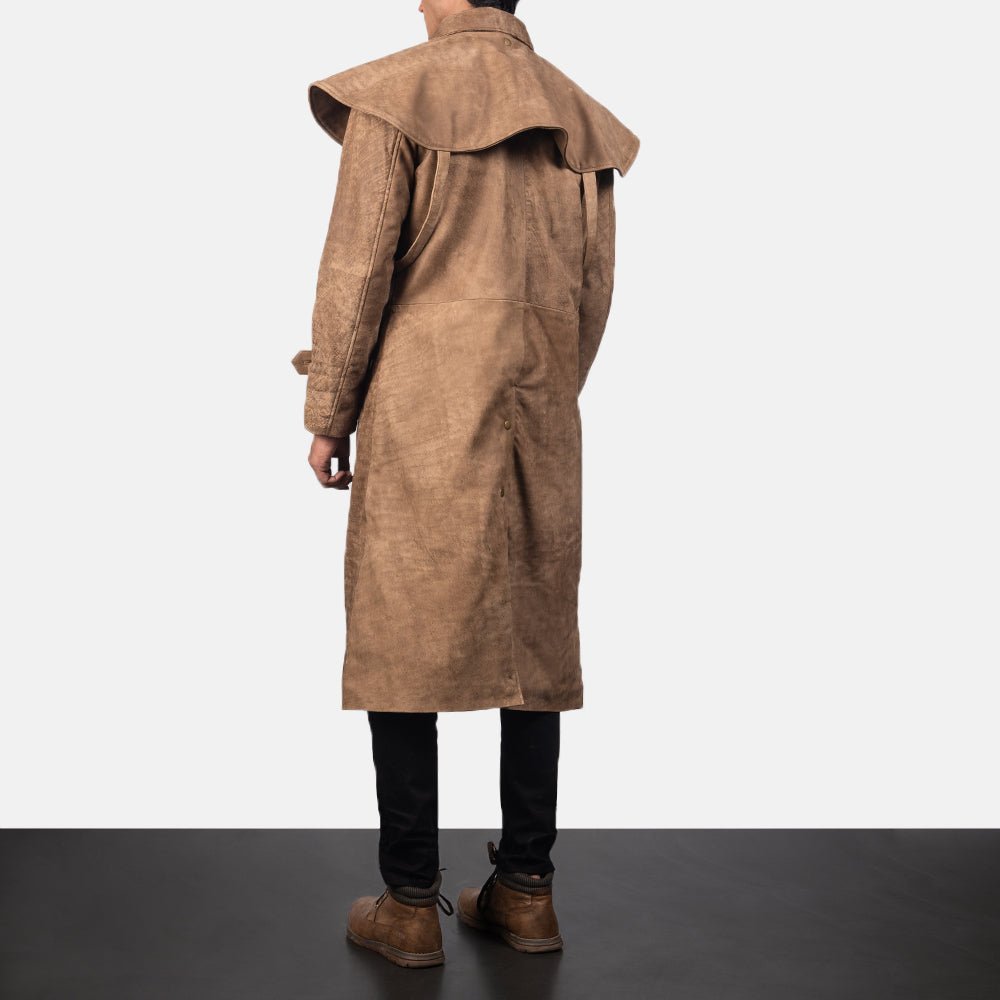 Maverick Brown Leather Duster - Image 3
