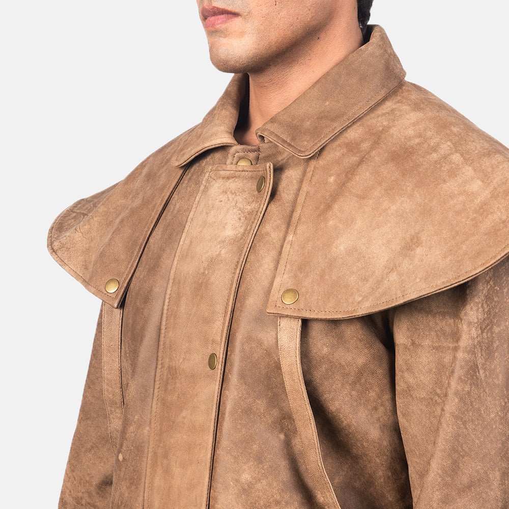 Maverick Brown Leather Duster - Image 5