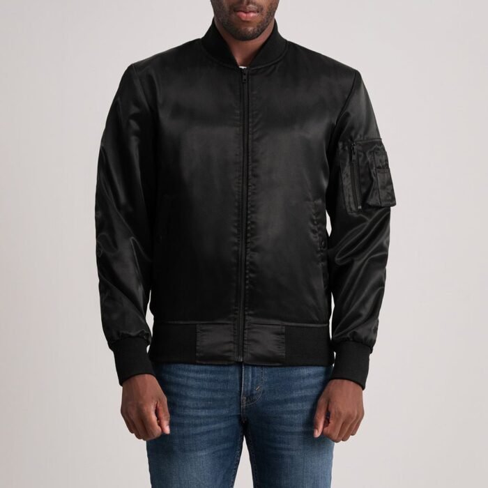 Quinton MA-1 Black Bomber Jacket