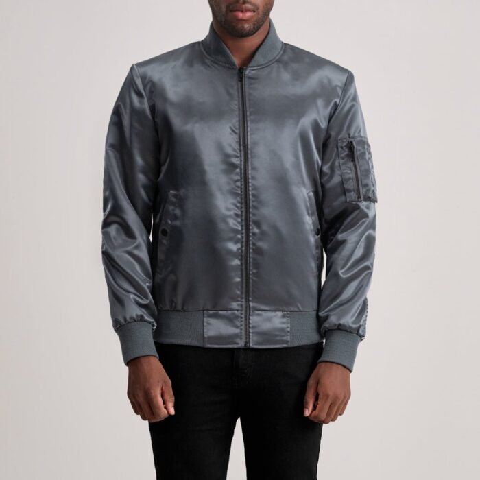 Quinton MA-1 Grey Bomber Jacket