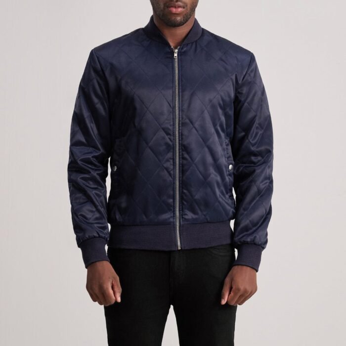 Danson Quilted Blue Varsity Jacket
