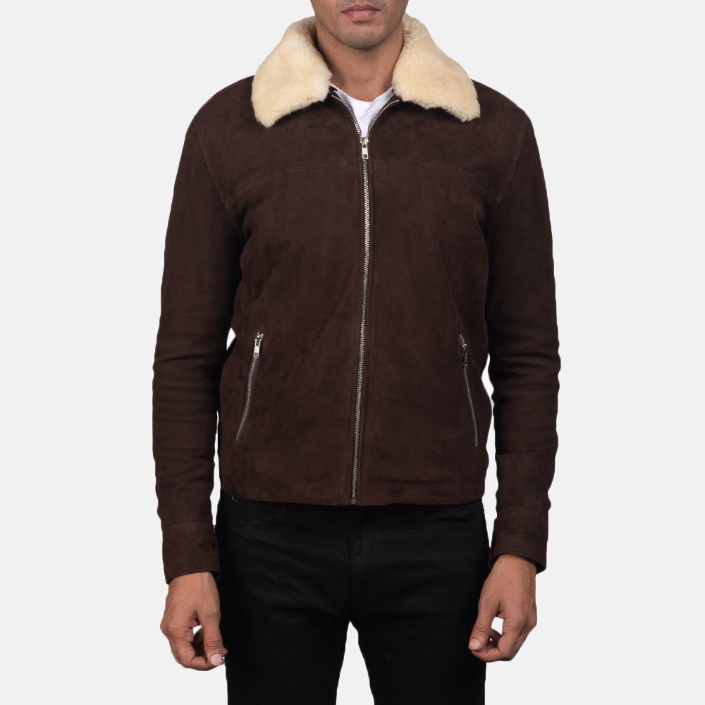 Coffner Brown Shearling Fur Jacket - Image 4