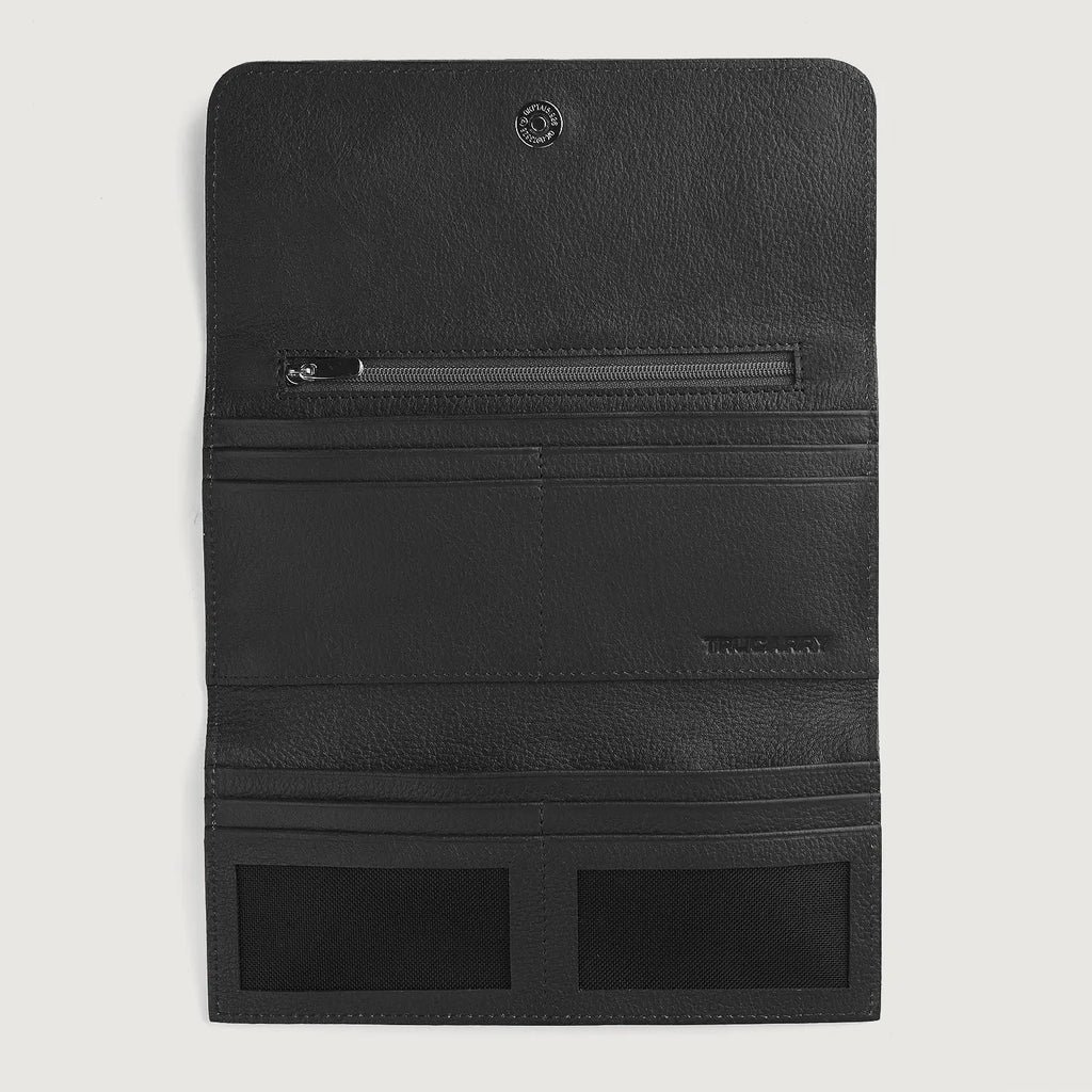 Taylor Black Leather Continental Wallet - Image 4