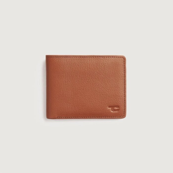 Voren Brown Leather Bi-fold Wallet